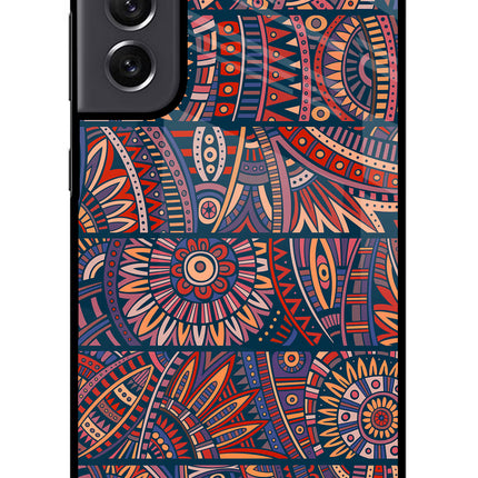 African Culture Design Samsung S21 FE 5G Glass Case