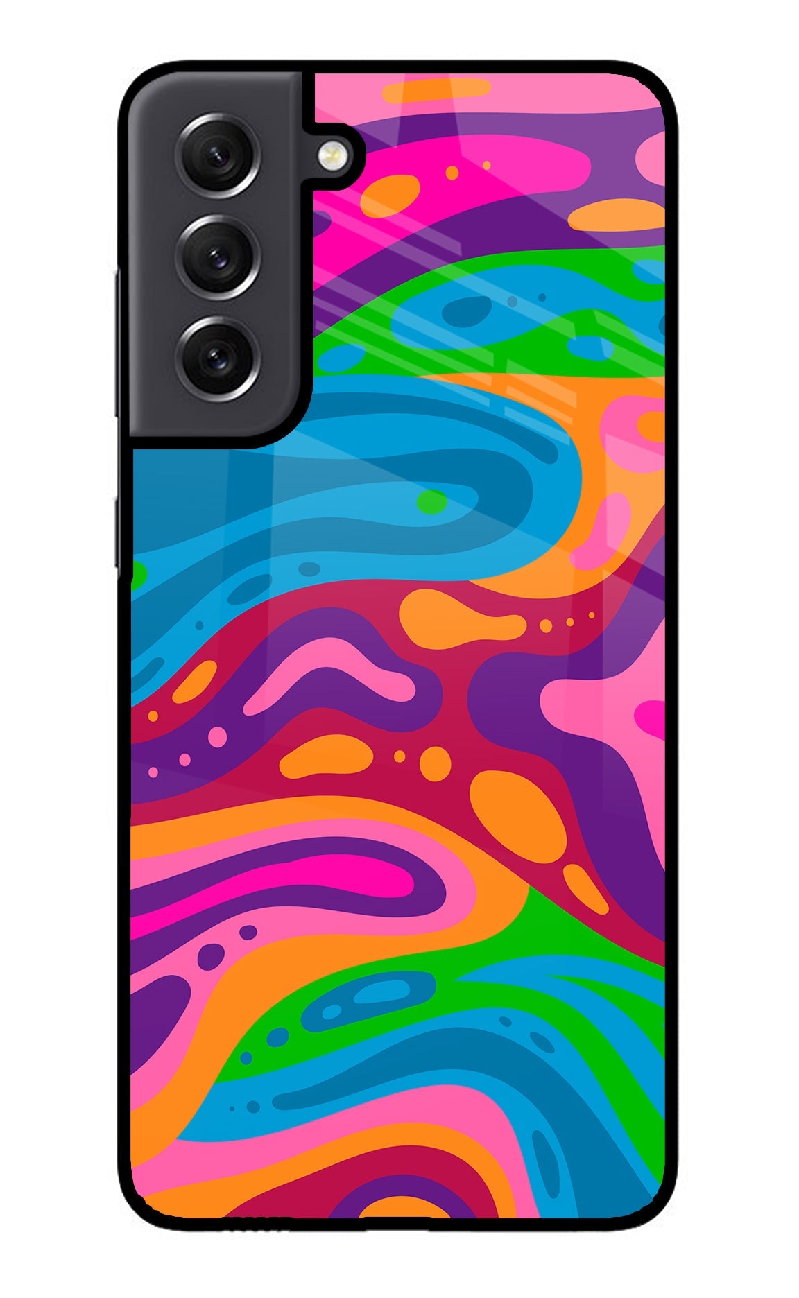 Trippy Pattern Samsung S21 FE 5G Glass Case