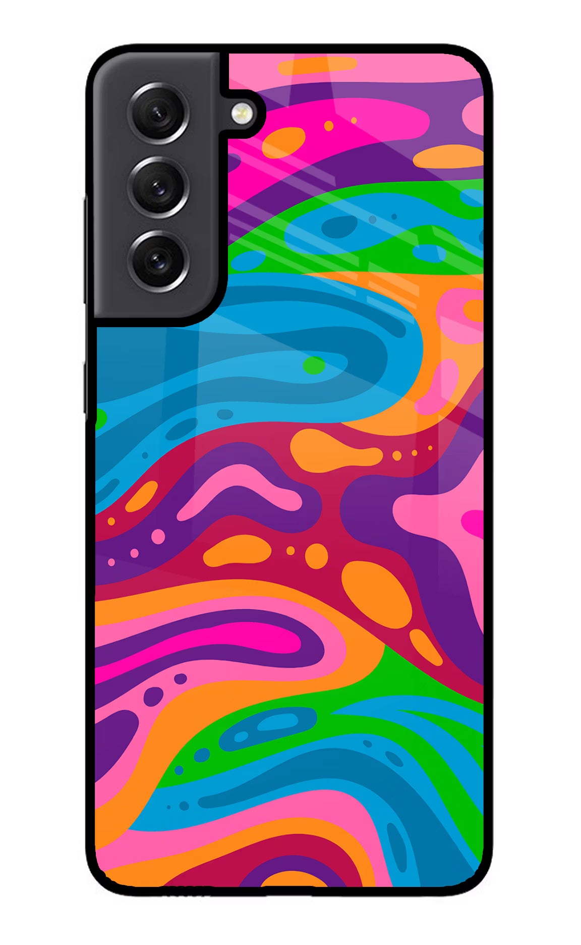 Trippy Pattern Samsung S21 FE 5G Glass Case