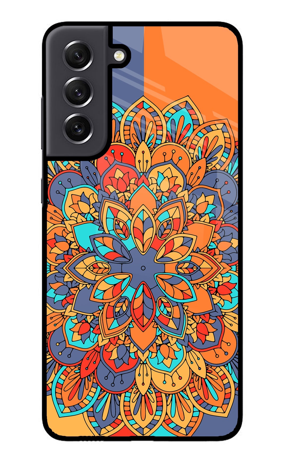 Color Mandala Samsung S21 FE 5G Glass Case