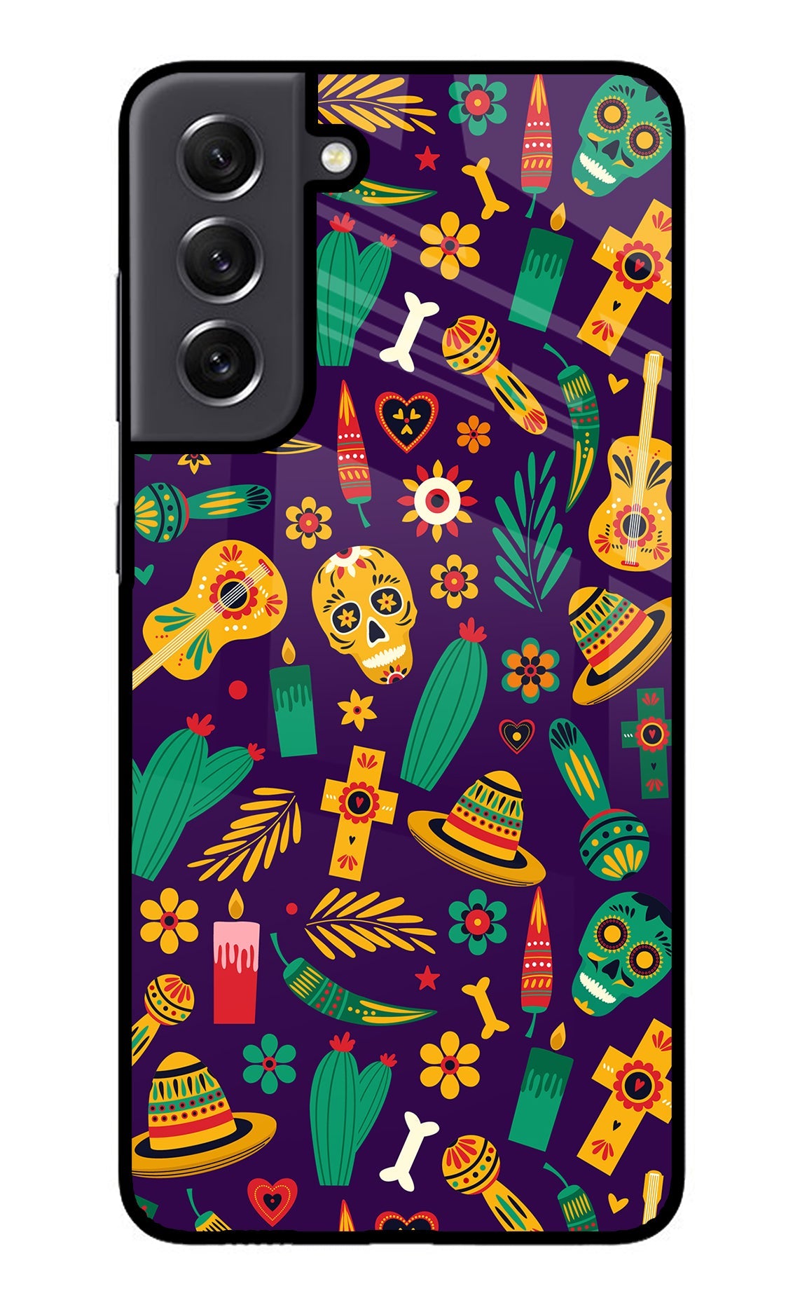 Mexican Artwork Samsung S21 FE 5G Glass Case