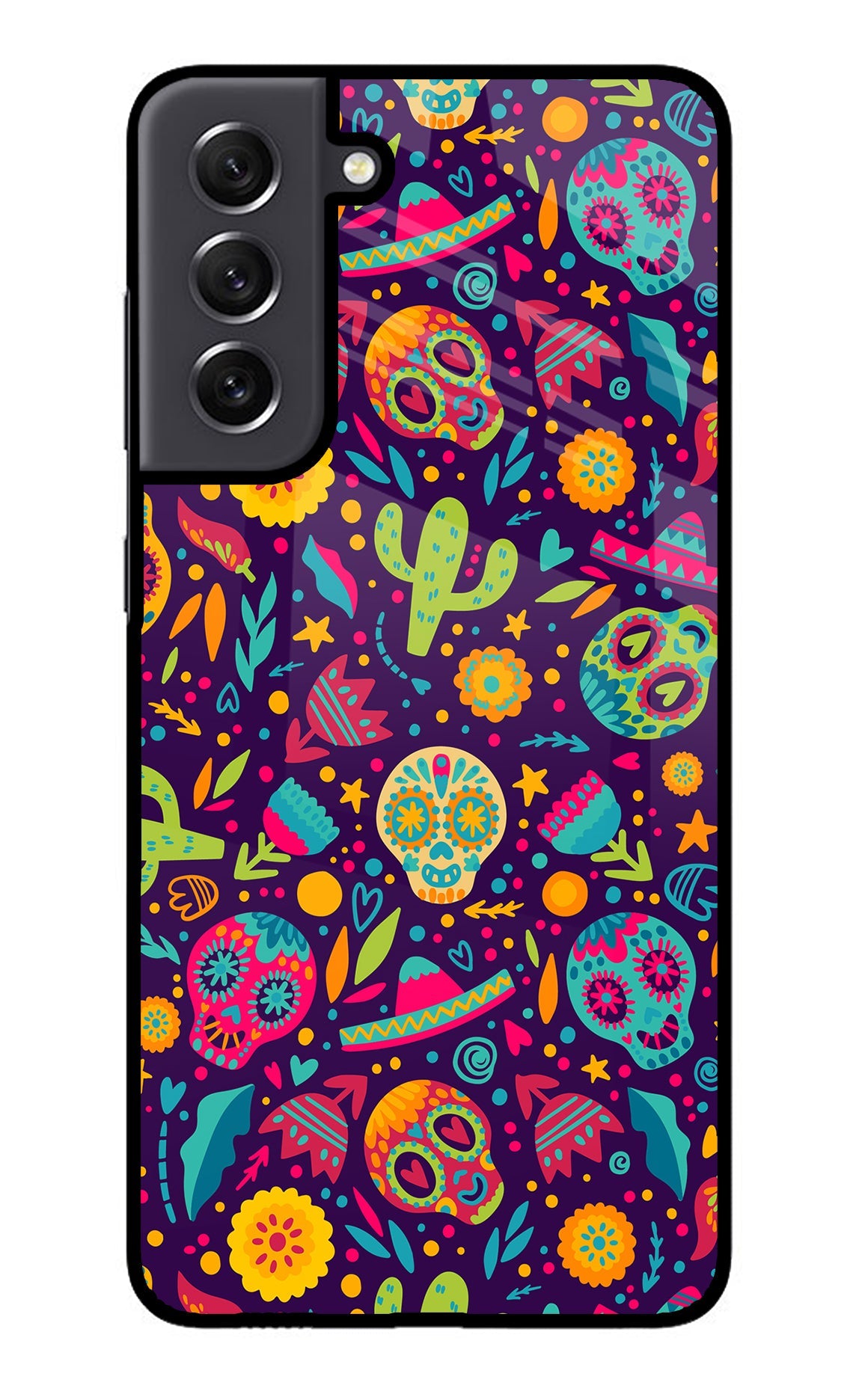 Mexican Design Samsung S21 FE 5G Glass Case