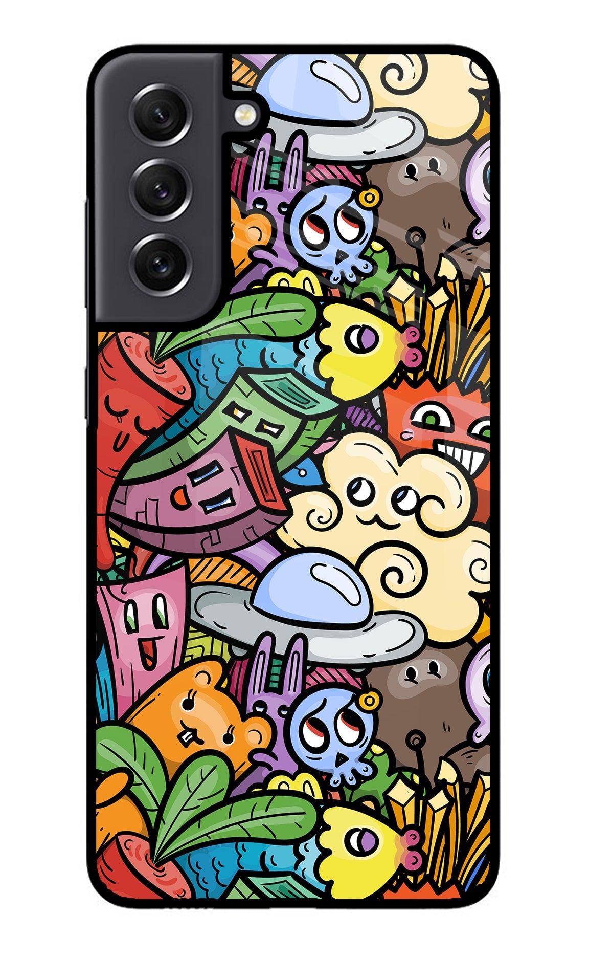 Veggie Doodle Samsung S21 FE 5G Back Cover