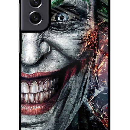 Joker Cam Samsung S21 FE 5G Glass Case Back Cover by Casekaro