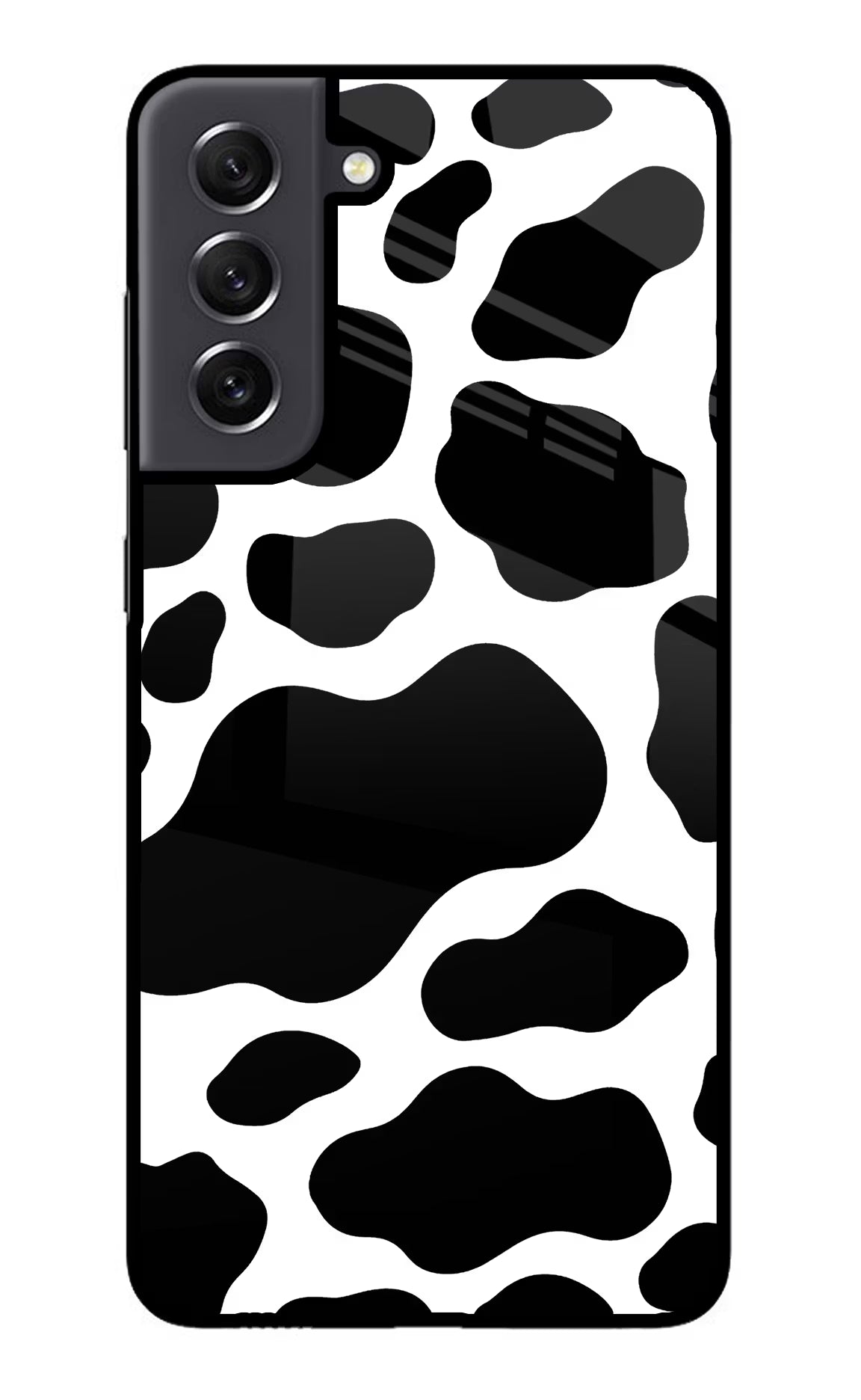 Cow Spots Samsung S21 FE 5G Glass Case Back Cover by Casekaro