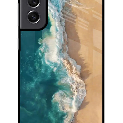 Ocean Beach Samsung S21 FE 5G Glass Case