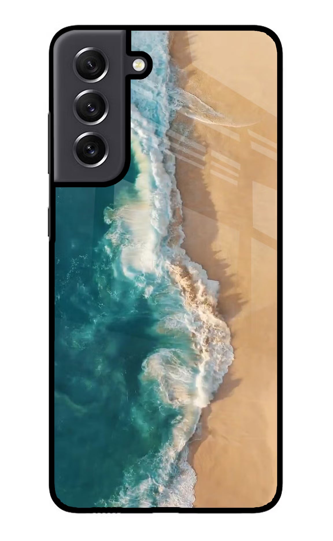 Ocean Beach Samsung S21 FE 5G Glass Case Back Cover by Casekaro