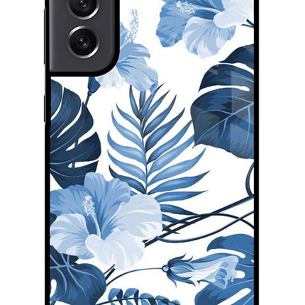 Fabric Art Samsung S21 FE 5G Glass Case Back Cover by Casekaro