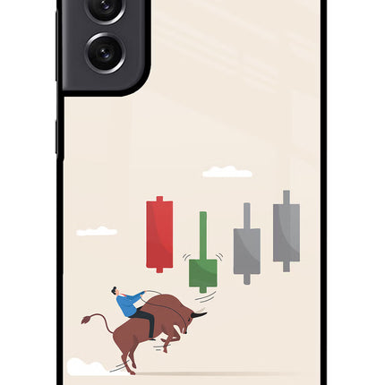 Bull Trading Momentum Samsung S21 FE 5G Glass Case