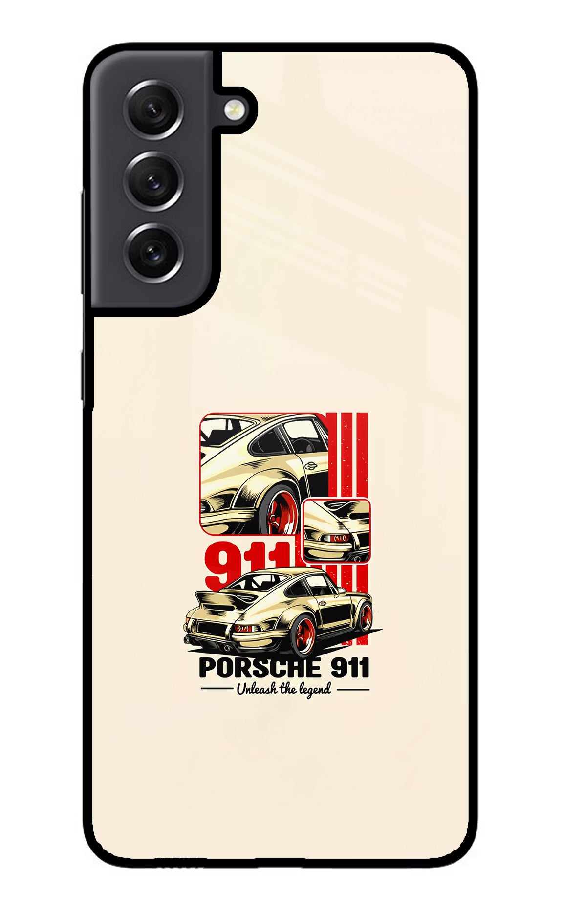 Classic Porsche 911 Samsung S21 FE 5G Glass Case Back Cover by Casekaro
