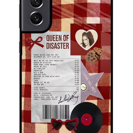 Queen of Disaster Samsung S21 FE 5G Glass Case