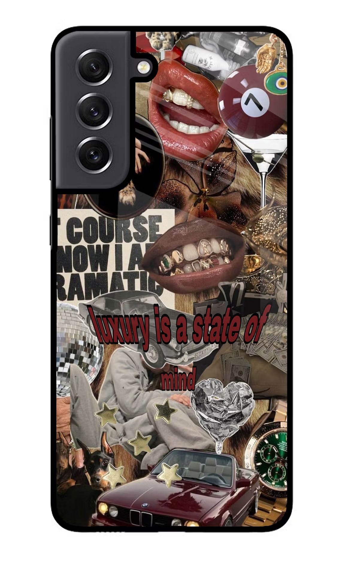 Luxury Samsung S21 FE 5G Glass Case