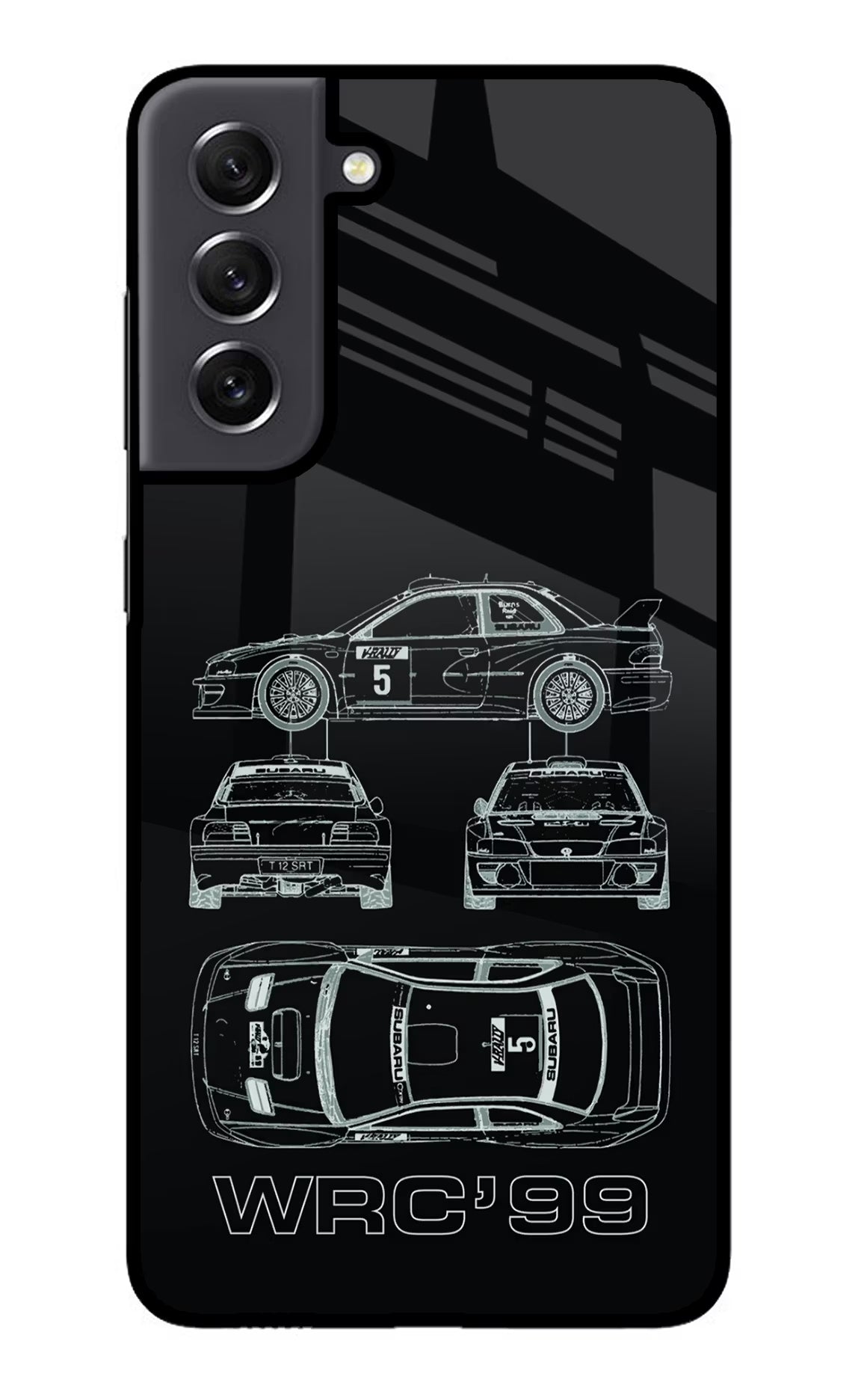 WRC'99 Samsung S21 FE 5G Glass Case Back Cover by Casekaro