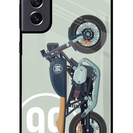 Classic Cafe Racer 99 Samsung S21 FE 5G Glass Case