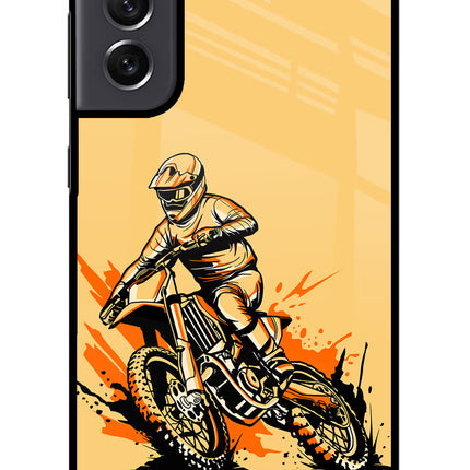 Off-Road Fury Samsung S21 FE 5G Glass Case Back Cover by Casekaro