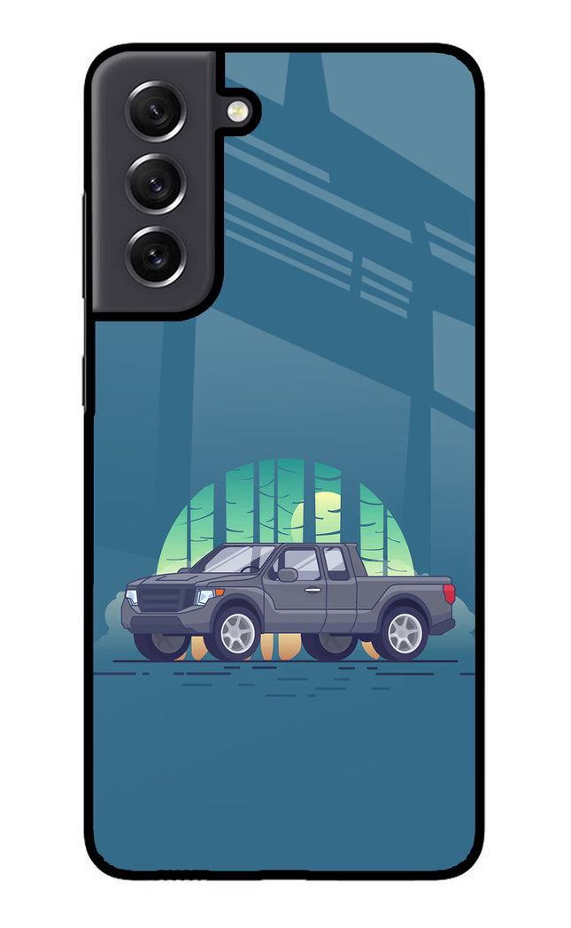 Retro Garage Vibe Samsung S21 FE 5G Glass Case