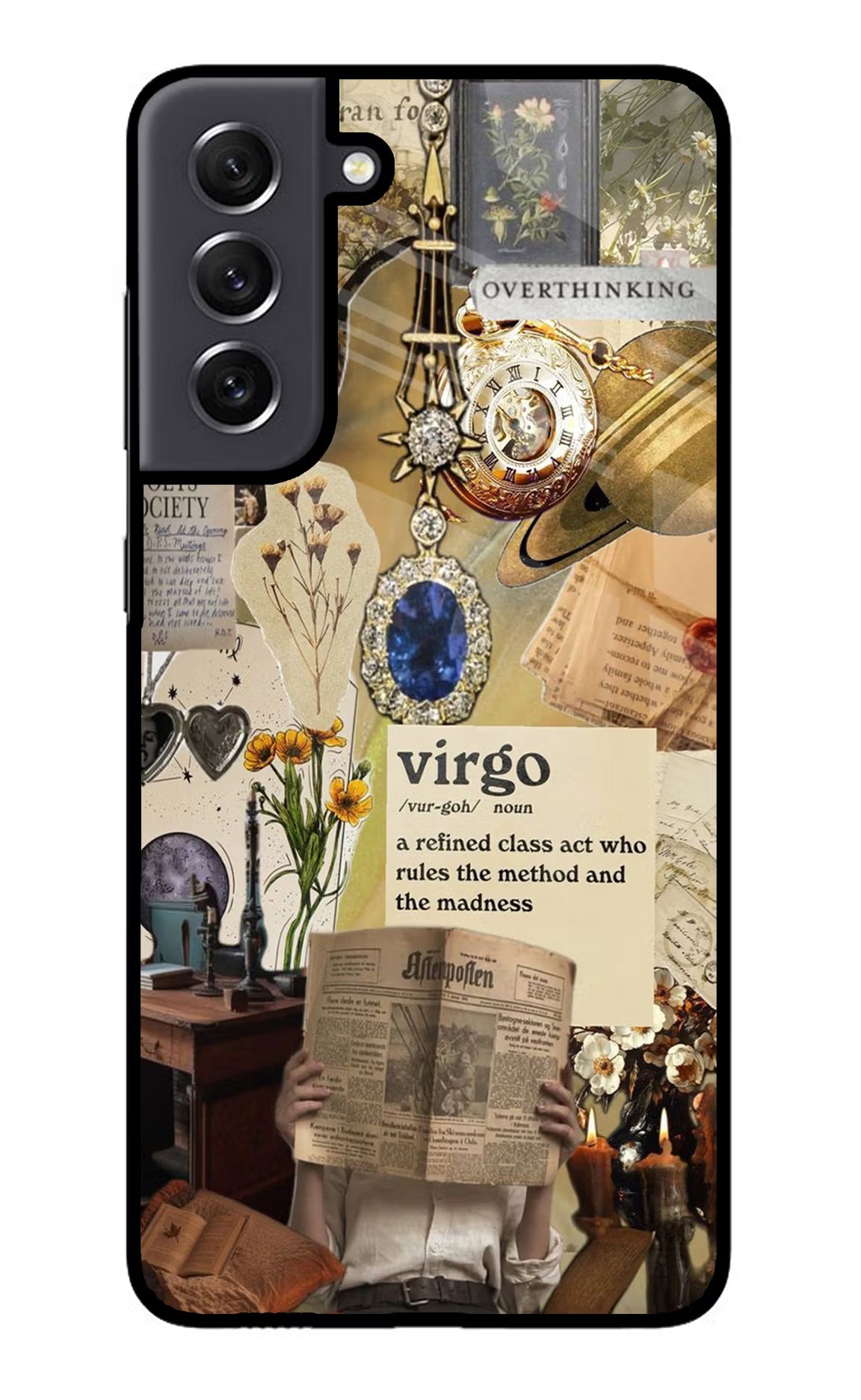 Virgo Zodiac Samsung S21 FE 5G Glass Case Back Cover by Casekaro
