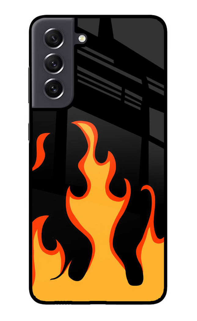Fired Up – Black Samsung S21 FE 5G Glass Case