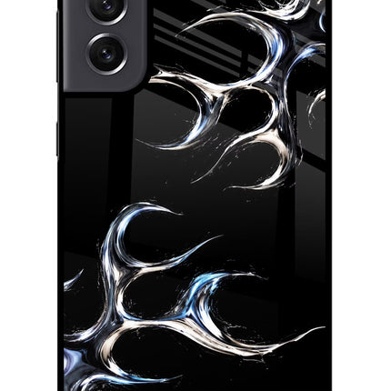 Chrome Tribal Samsung S21 FE 5G Glass Case Back Cover by Casekaro