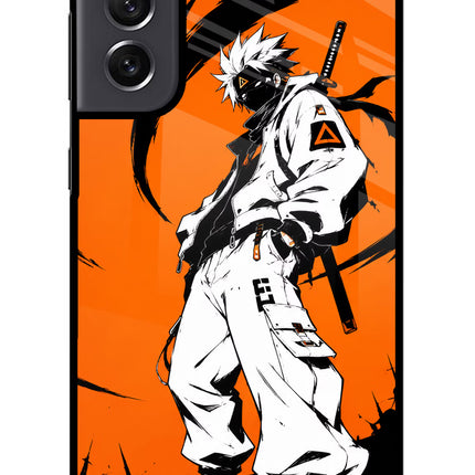 Street Samurai  Samsung S21 FE 5G Glass Case Back Cover by Casekaro