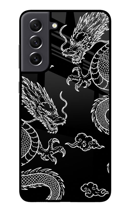 Twin Dragons Samsung S21 FE 5G Glass Case