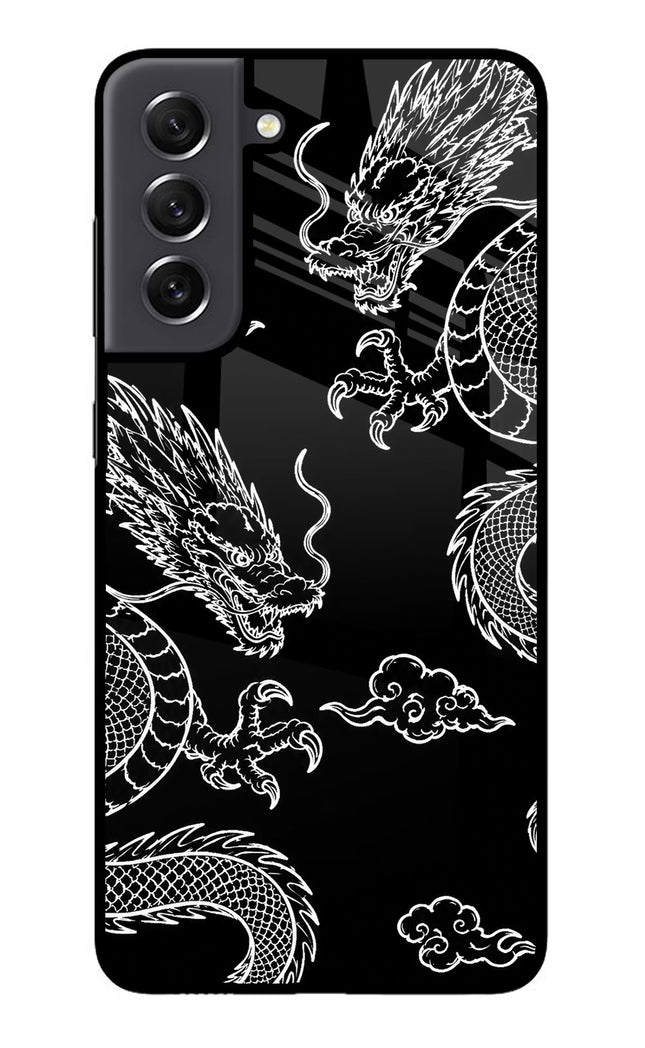 Twin Dragons Samsung S21 FE 5G Glass Case