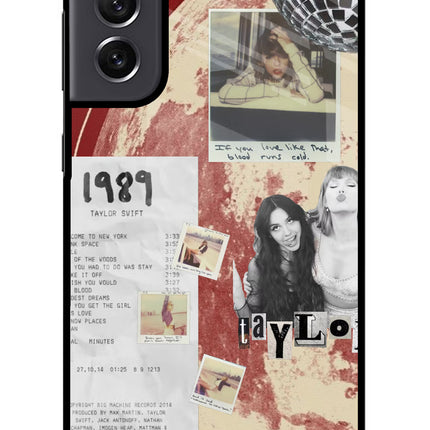 Taylor Swift Samsung S21 FE 5G Glass Case Back Cover by Casekaro
