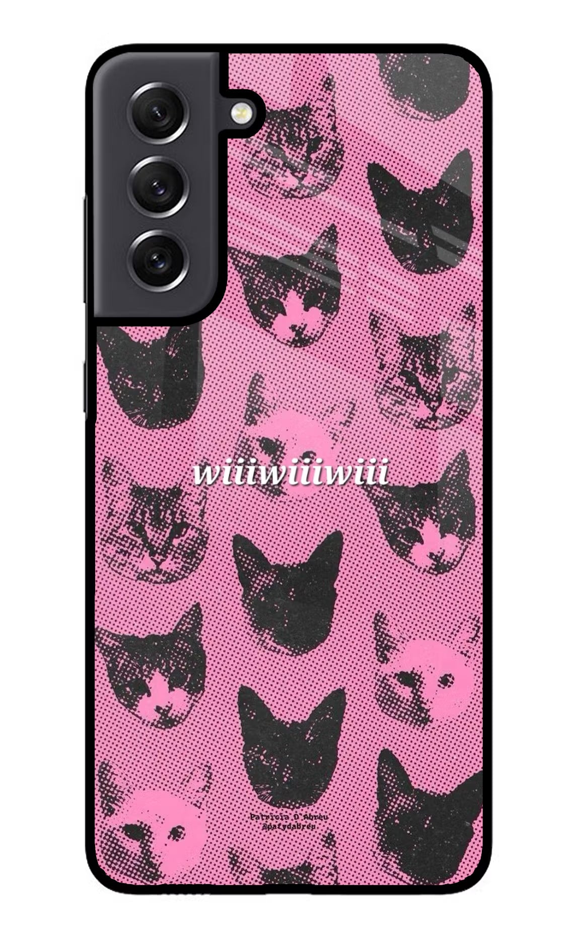 Pink Cats Samsung S21 FE 5G Glass Case