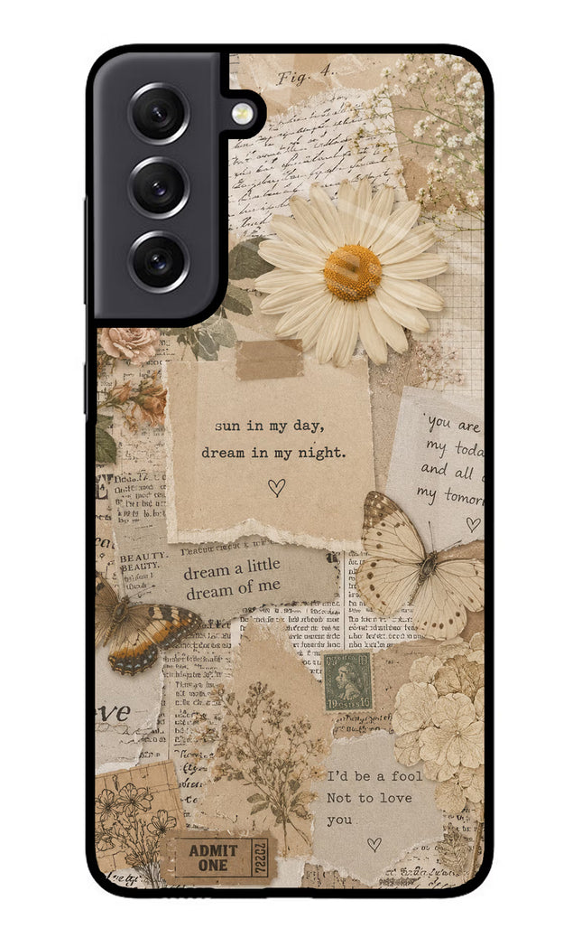 Vintage case Samsung S21 FE 5G Glass Case