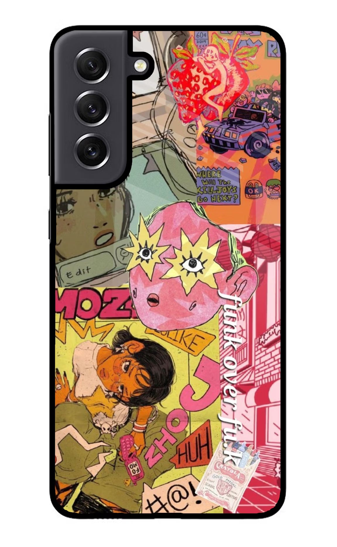 Funkover Samsung S21 FE 5G Glass Case Back Cover by Casekaro