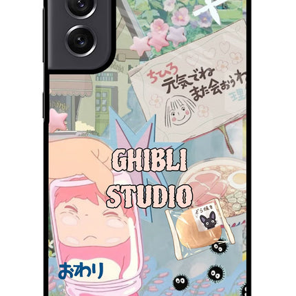 Studio Ghibli Samsung S21 FE 5G Glass Case