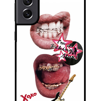 Rockstar Samsung S21 FE 5G Glass Case