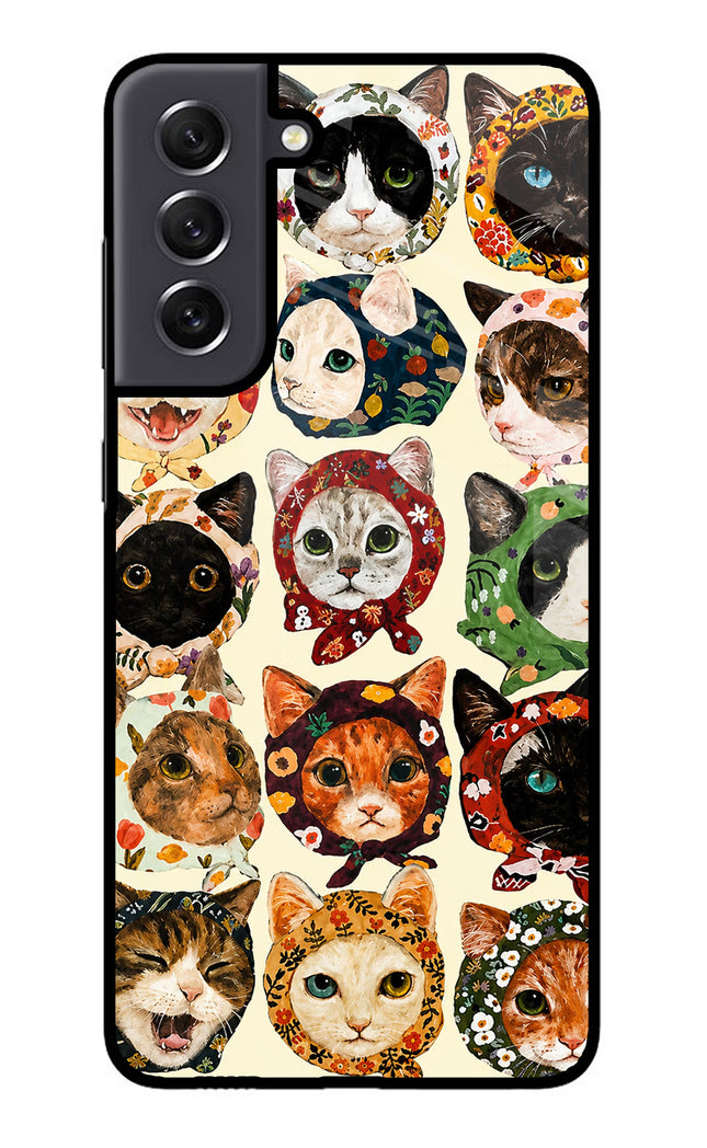 Cool Cat Samsung S21 FE 5G Glass Case
