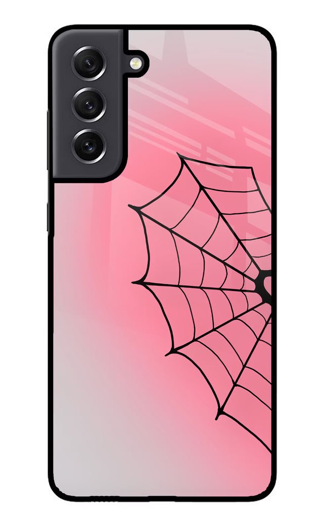 Pink Web Samsung S21 FE 5G Glass Case