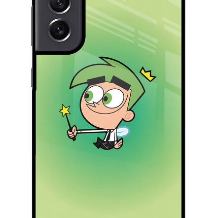 Cosmo Magic Samsung S21 FE 5G Glass Case Back Cover by Casekaro