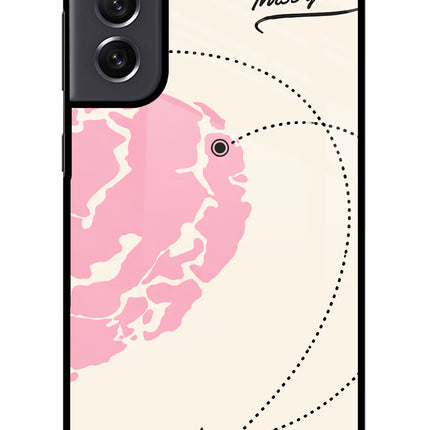 Miss Orbit Samsung S21 FE 5G Glass Case Back Cover by Casekaro