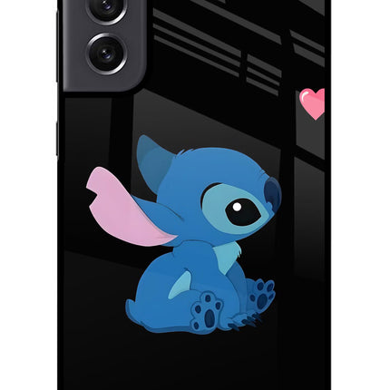 Stitch Crush Samsung S21 FE 5G Glass Case Back Cover by Casekaro