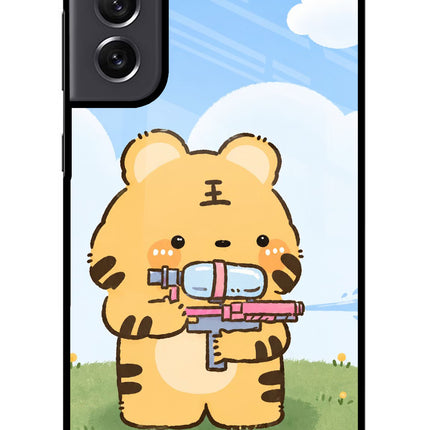 Tiger Treat Samsung S21 FE 5G Glass Case