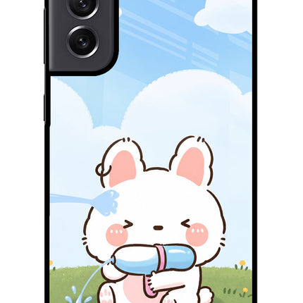 Bunny Treat Samsung S21 FE 5G Glass Case