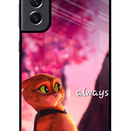 Always Cat Samsung S21 FE 5G Glass Case