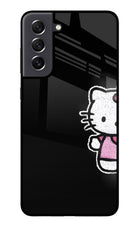 Kitty Charm Samsung S21 FE 5G Glass Case