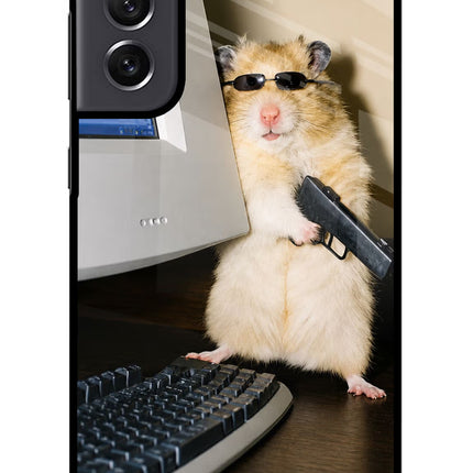 Hacker Hamster Samsung S21 FE 5G Glass Case