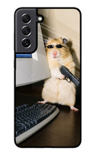 Hacker Hamster Samsung S21 FE 5G Glass Case