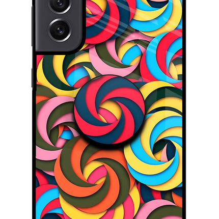 Spiral Pattern Samsung S21 FE 5G Pop Case by Casekaro