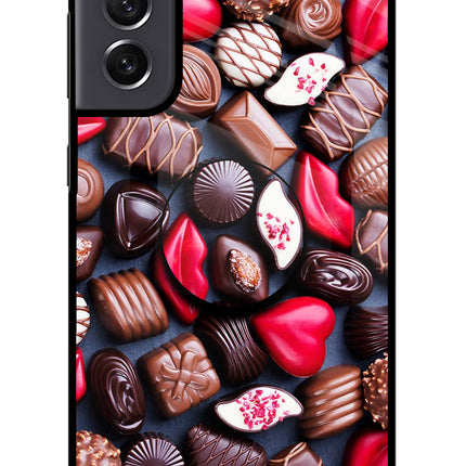Chocolates Samsung S21 FE 5G Glass Case