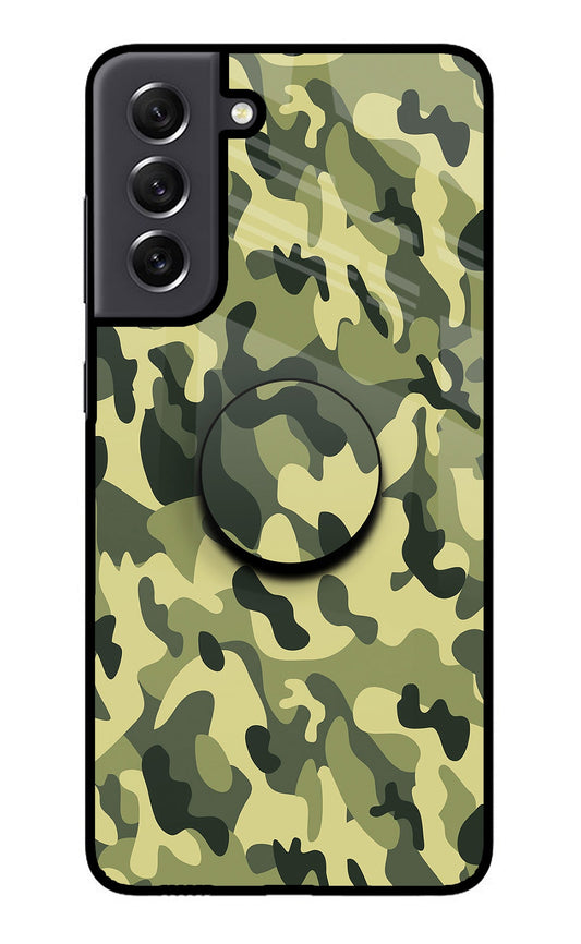 Camouflage Samsung S21 FE 5G Glass Case