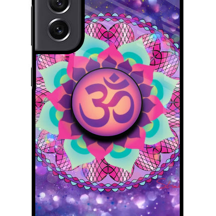 Om Purple Samsung S21 FE 5G Pop Case by Casekaro