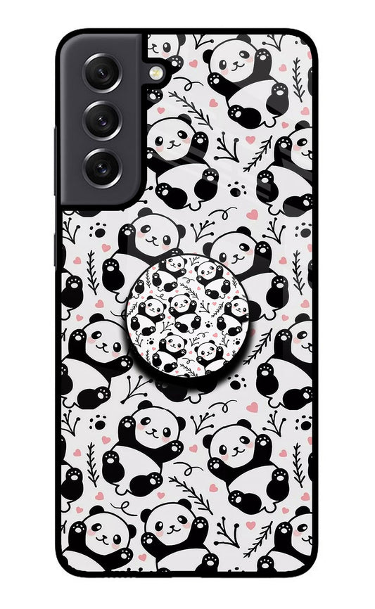 Cute Panda Samsung S21 FE 5G Glass Case