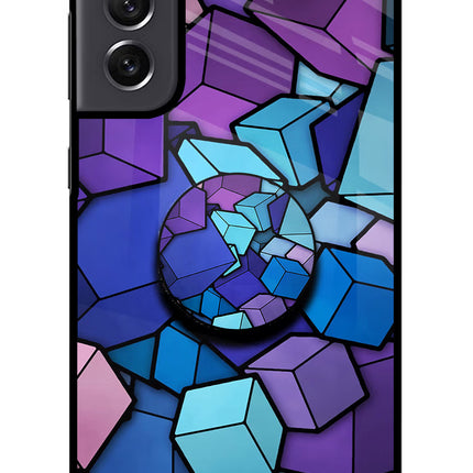 Cubic Abstract Samsung S21 FE 5G Pop Case by Casekaro