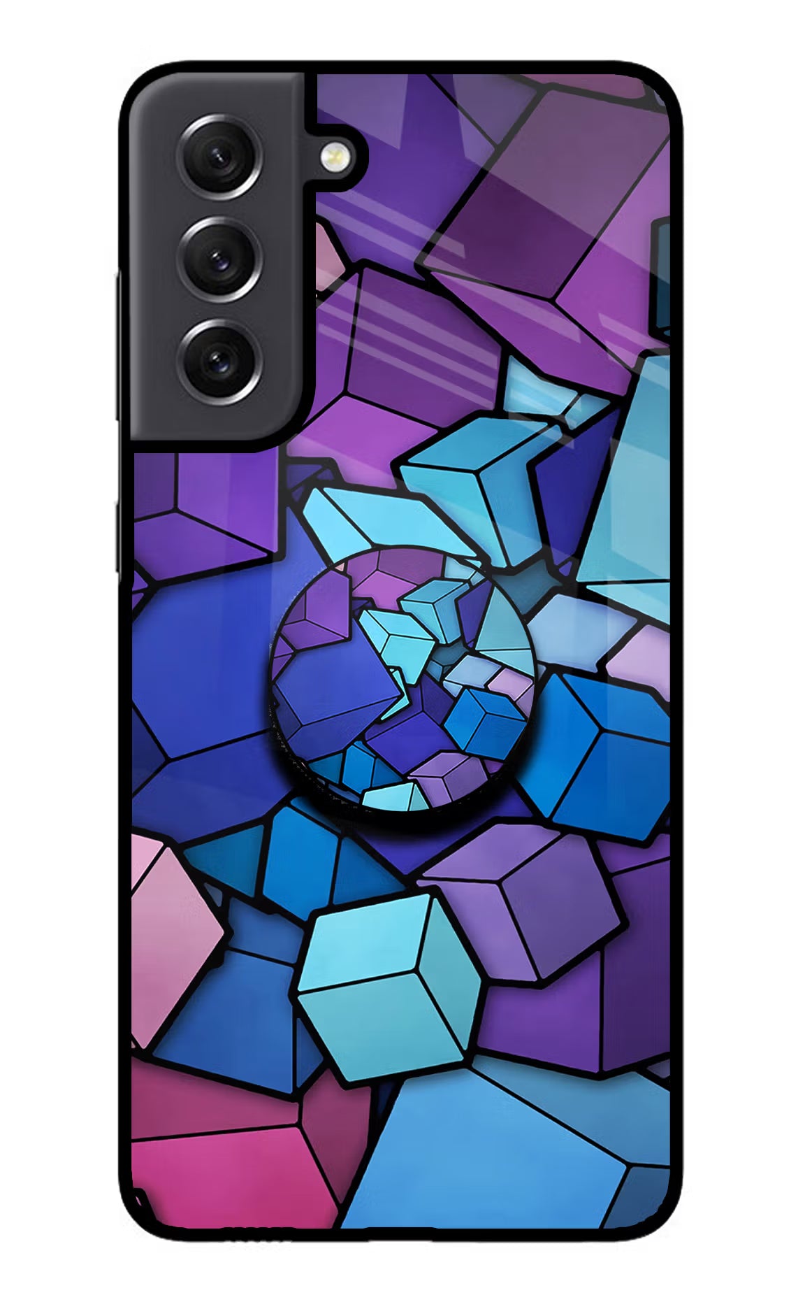 Cubic Abstract Samsung S21 FE 5G Pop Case by Casekaro